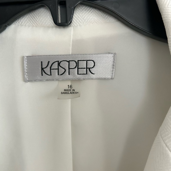 Pre-Thanksgiving SALE. Black white Blazer. Worn once. In good condition. - Picture 2 of 3